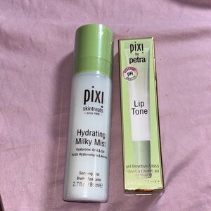 Pixi Hydrating Milky Mist and Lip Tone Set - Green and White